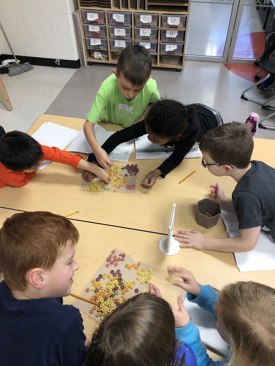 ButlerTjosGr1's tweet photo. Today we used fruit loops to help us demonstrate our understanding of greater than less than!!! Then we recorded our results in our notebooks. Ask me about it!!! https://t.co/v2Z8TrS76t