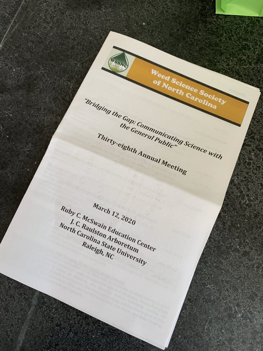 turfpathology's tweet image. I’m out at the North Carolina Weed Science Society annual meeting today with notable students &amp;amp; faculty from @CropAndSoil Thank you NCWSSA for letting me come talk to you about glyphosate &amp;amp; how important it is to focus on the science supporting it!