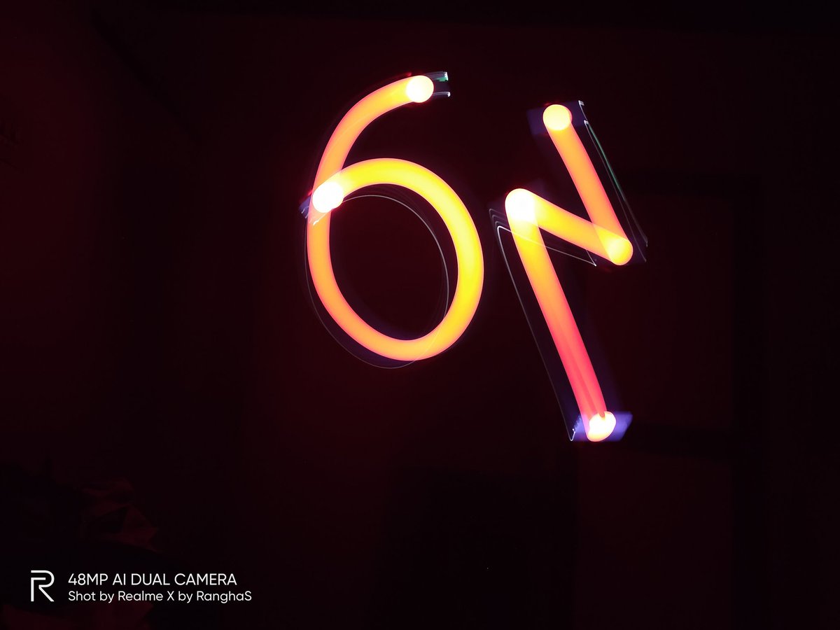 SRangharaj's tweet image. Clicked in Expert mode Light painting, a 6 and orange Lightning design 😍💛⚡⚡ #ProCameraProDisplay
#realme6Pro  #shotonrealme #shotonrealmeX @MadhavSheth1
@FrancisRealme @realmemobiles