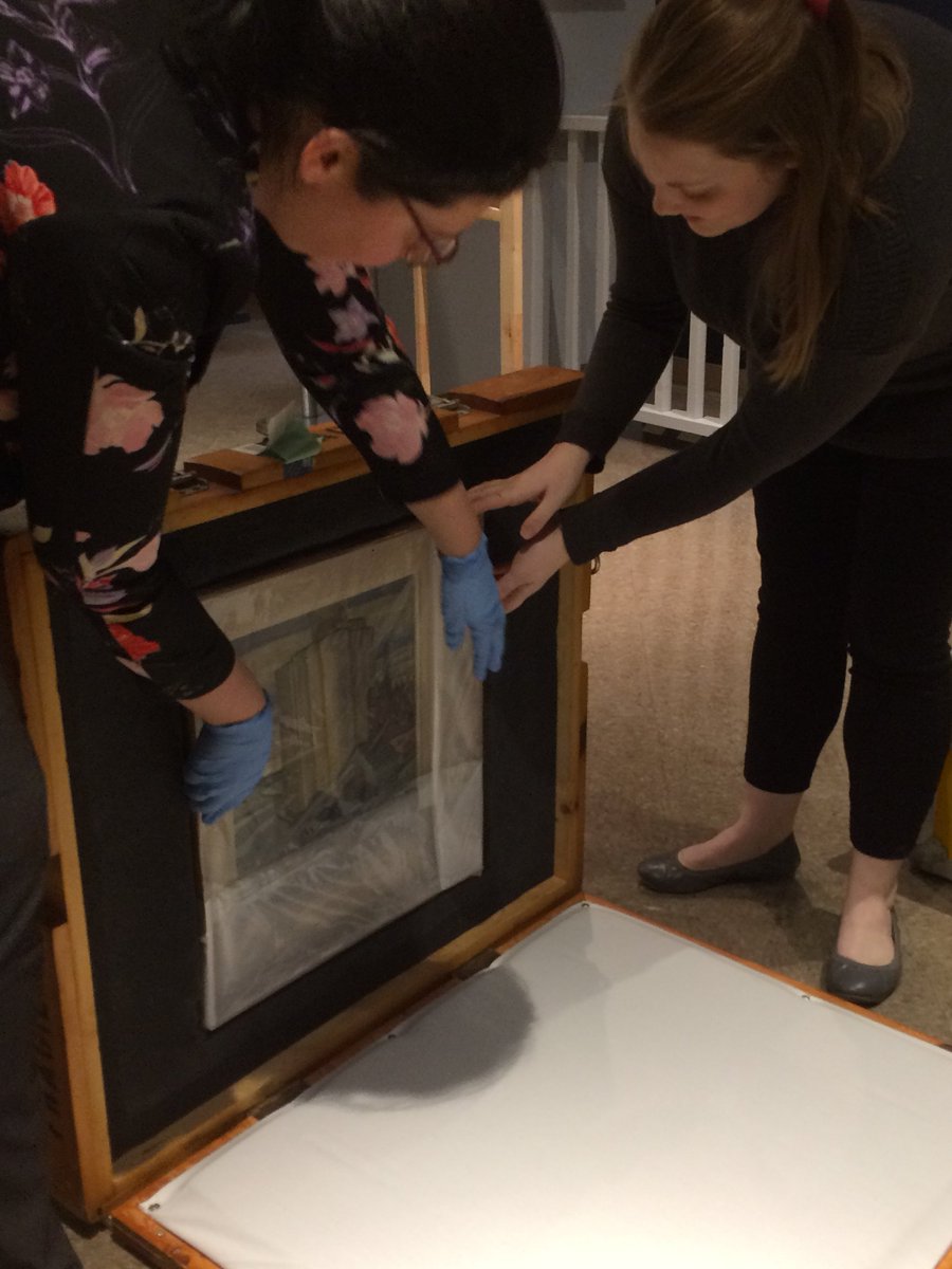 BrockvilleMus's tweet photo. Another big day as a second delivery of paintings arrive for our much anticipated exhibit, "Painting Picnic with Prudence Heward" Mar 31-Oct 9
@TotalFineArts @aeartcentre @AGW401 @mcacgallery @mbamtl #CanadianArt #BeaverHall #PaintingPicnic #PrudenceHeward #ClearlyBrockville https://t.co/Sq23W7kEIY