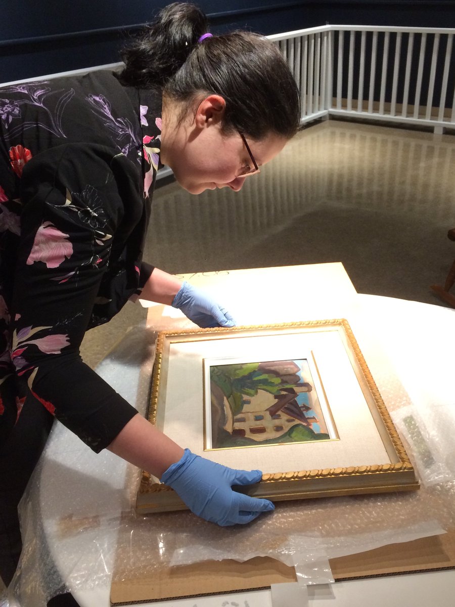 BrockvilleMus's tweet photo. Another big day as a second delivery of paintings arrive for our much anticipated exhibit, "Painting Picnic with Prudence Heward" Mar 31-Oct 9
@TotalFineArts @aeartcentre @AGW401 @mcacgallery @mbamtl #CanadianArt #BeaverHall #PaintingPicnic #PrudenceHeward #ClearlyBrockville https://t.co/Sq23W7kEIY