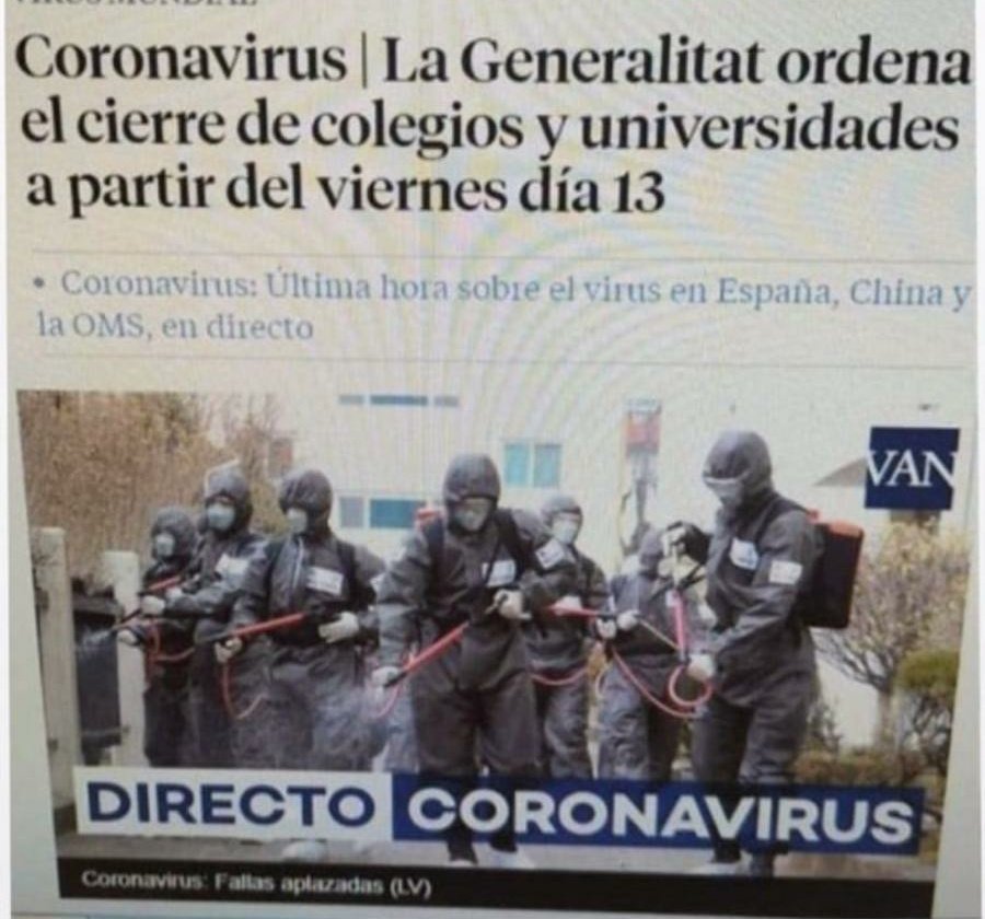 virusrabia's tweet photo. El coronavirus además de causar pánico en el mercadona va a provocar un aumento de analfabetos españoles, cuánto poder 🤔 https://t.co/ELs0kBzDQO