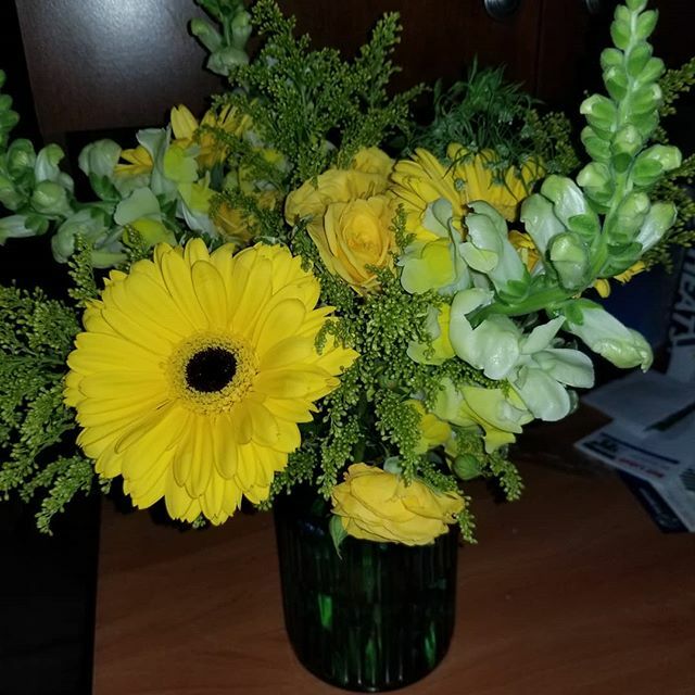 I forgot to post this on my birthday. My husband got me really nice bright flowers! ift.tt/2Q7bSkv