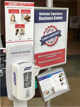 VetsExperience's tweet photo. .@VeteransHealth Green Gloves program creates a clean and safe space to welcome #Veterans. @TampaVA hand cleaning stations provide sanitation and education at entrances. Be informed on #coronavirus and flu: https://t.co/FAtHdEbCBD
#CustomerExperience #CX #PatientExperience #PX https://t.co/ZaUxLGcy30