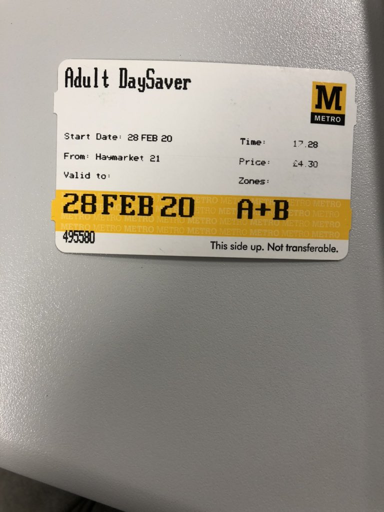 GnmYou's tweet photo. Looking for a way to the @GNM_Hancock? The museum is ideally located close to bus and metro transport links. Here’s a picture of a @My_Metro ticket. What’s your favourite form of transport? #Metro #WhatYouWear #GNM https://t.co/w7dxiMXOxC