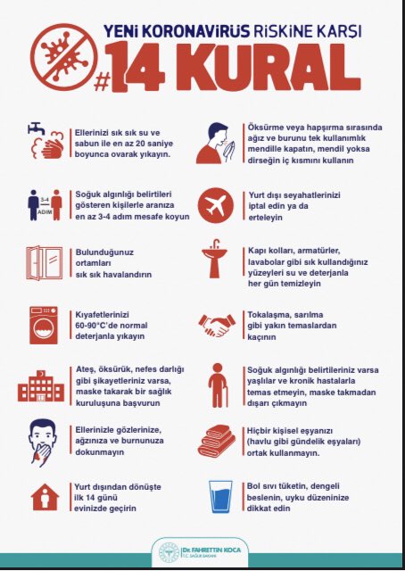 #okullartatil Yeni Koronavirüs Riskine Karşı 14 Kural! <a href="/baris_ulgen/">Barış ÜLGEN</a> <a href="/_ferhat_ozturk/">Ferhat Öztürk</a> <a href="/MemGungoren/">Güngören İlçe Millî Eğitim Müdürlüğü</a> <a href="/memleventyazici/">Levent Yazıcı</a> <a href="/istanbulilmem/">İstanbul İl Millî Eğitim Müdürlüğü</a> <a href="/ziyaselcuk/">Ziya Selçuk</a>