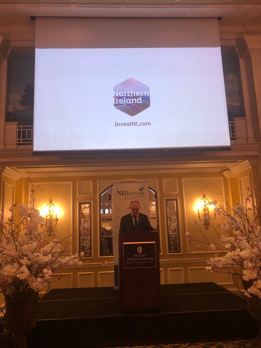 WorldofESF's tweet photo. Today, Alan Lowry attended the @NI_Bureau Business Breakfast at Willard Intercontinental hotel, Washington.
The event was hosted by #NIBureau's Andrew Elliot and was addressed by Diane Dodds. Mick Mulvaney, the new US Envoy to Northern Ireland was also in attendance. #WorldOfESF https://t.co/mDJ6u0ZmfO