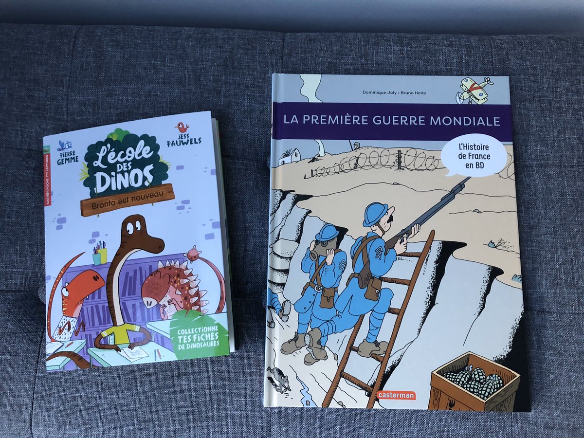 CelSouef's tweet image. Aujourd’hui à l’ecole c’est le Festival des livres. Dans ce cadre l’école vend des livres. Voici ceux qu’ont choisi les Crapouilles 😅 #lectureenfants #livresenfants #histoire #dinosaures #1GM