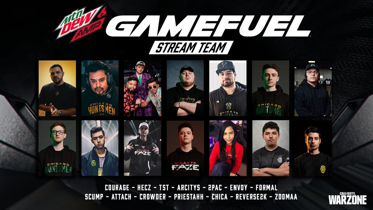 To celebrate the incredible launch of <a href="/CallofDuty/">Call of Duty</a> Warzone, we're fueling up some of the top Warzone competitors online. Catch them dominating the game all week long! #VictoryInACan #Warzone