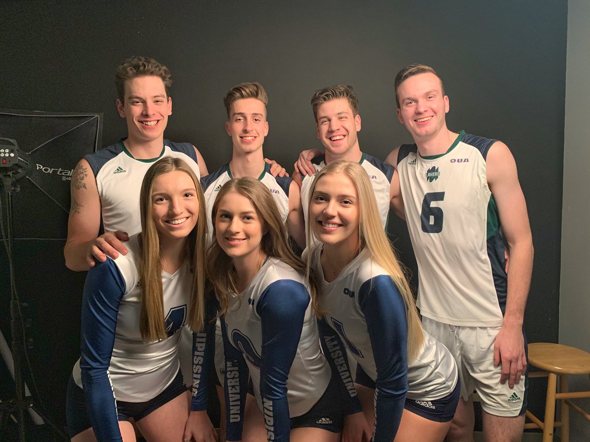 nulakers's tweet photo. Check out our volleyball, soccer, lacrosse and basketball teams getting ready for the 2020-21 seasons  #OUA #GoLakers #LakersPRIDE #NortherNUprising https://t.co/Q6zWFEXEby