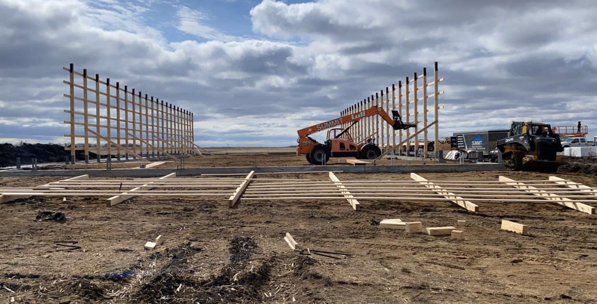 jordon_leighton's tweet photo. Rock Creek Ag - Building process has started. https://t.co/gayE9s9oRo