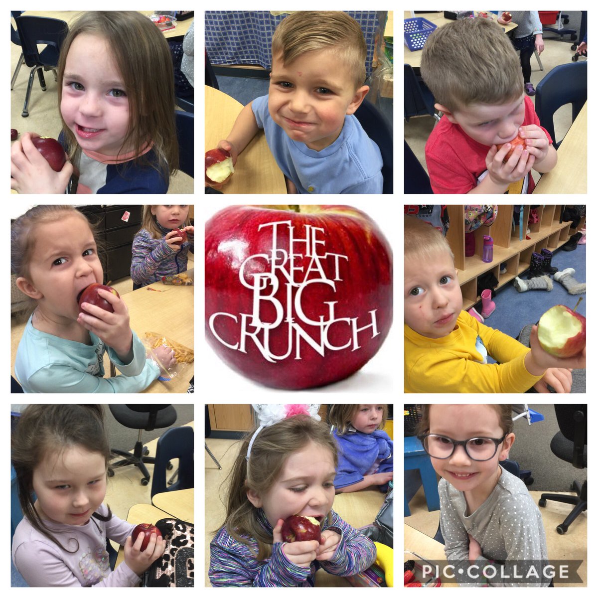 It’s BIG CRUNCH time ⁦<a href="/PEPanthers/">Princess Elizabeth</a>⁩. Taking a BIG bite into healthy habits ⁦<a href="/OSNPsouthwest/">OSNP - Southwest</a>⁩ #nourishkidsnow. March is nutrition month.