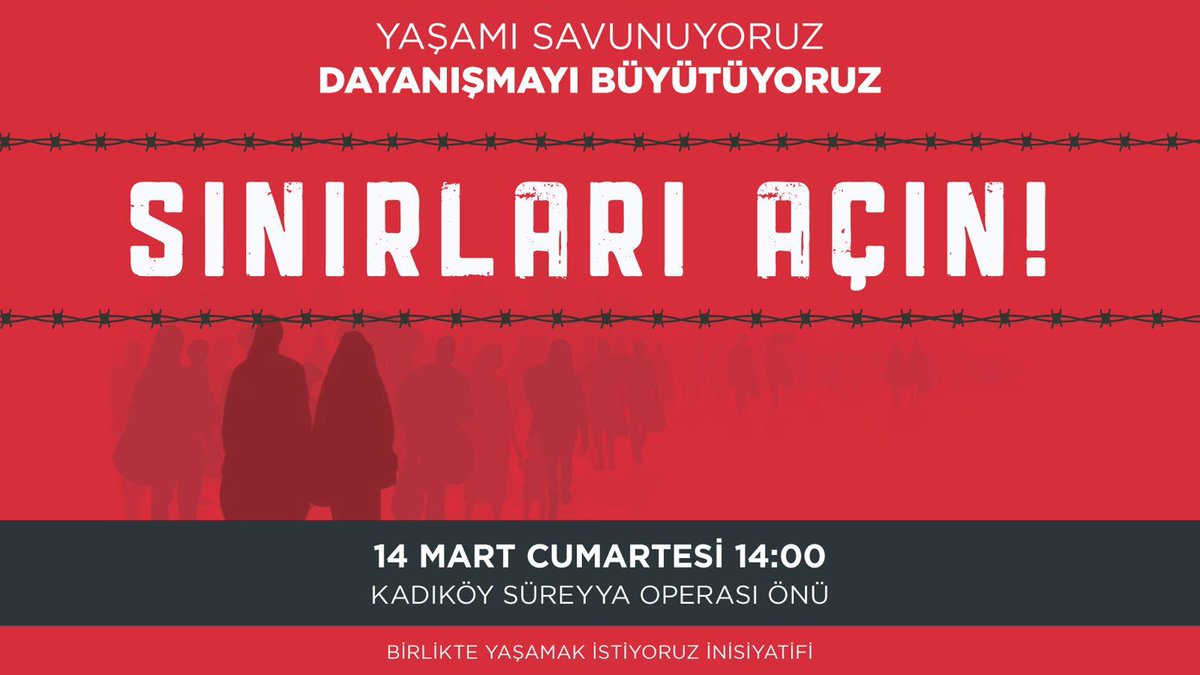 #SınırlarıAçın #OpenTheBorders #Covid_19 Corona, sınırlar arasında açıkta, soğukta bekletilen binlerce göçmen için çok daha büyük bir tehlike. Göçmenleri bu koşullarda bekletmek suçtur. Sınırlardaki göçmenlere acil ve kapsamlı  sağlık hizmeti verilmeli.