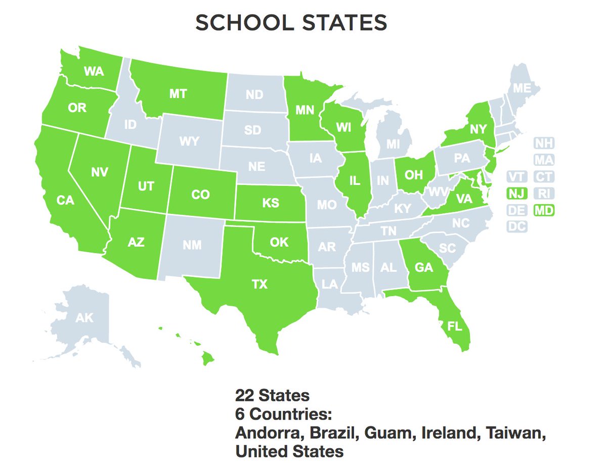 LCSsanjose's tweet photo. #FunRun2020 - Check this out! This map represents all the states and countries that have pledged donations to our school so far. Do you think we can fill all 50 states?? #mylegacy https://t.co/sjYIuhqPak