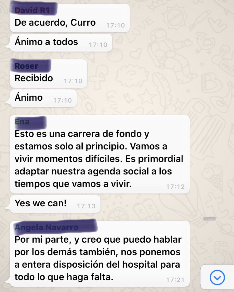 CurroPasquau's tweet photo. Quiero que sepáis qué gente tengo al lado en el hospital cuando se les dice que los permisos y vacaciones estan canceladas. #Covid_19 https://t.co/D3nzgPGgQl