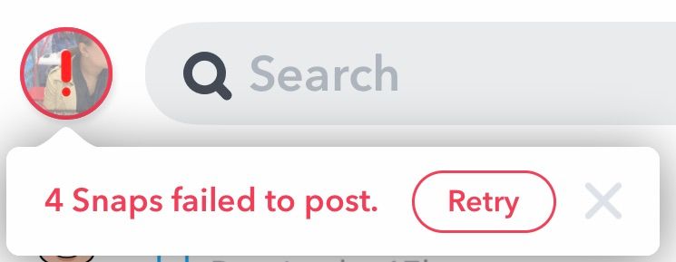 snapsterpiece88's tweet photo. Snaps failed to post? Tap to retry errors https://t.co/FczLfsgvo1 #snapchatdown #snapchat https://t.co/NXcDKrKzwY
