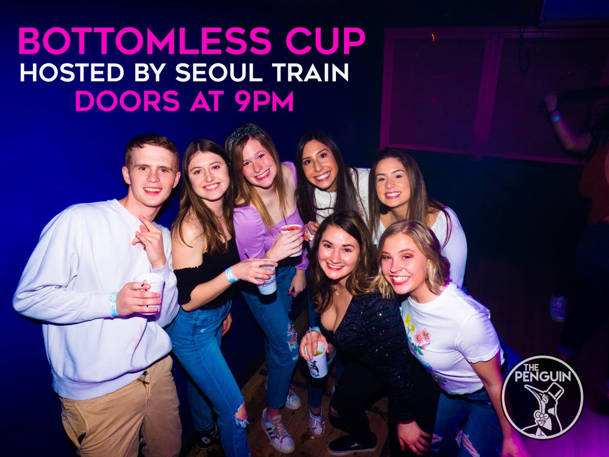 thepenguincomo's tweet photo. Friends who go to Bottomless Cup together, stay together! #PartyWithThePenguin https://t.co/CE1POlEQXF