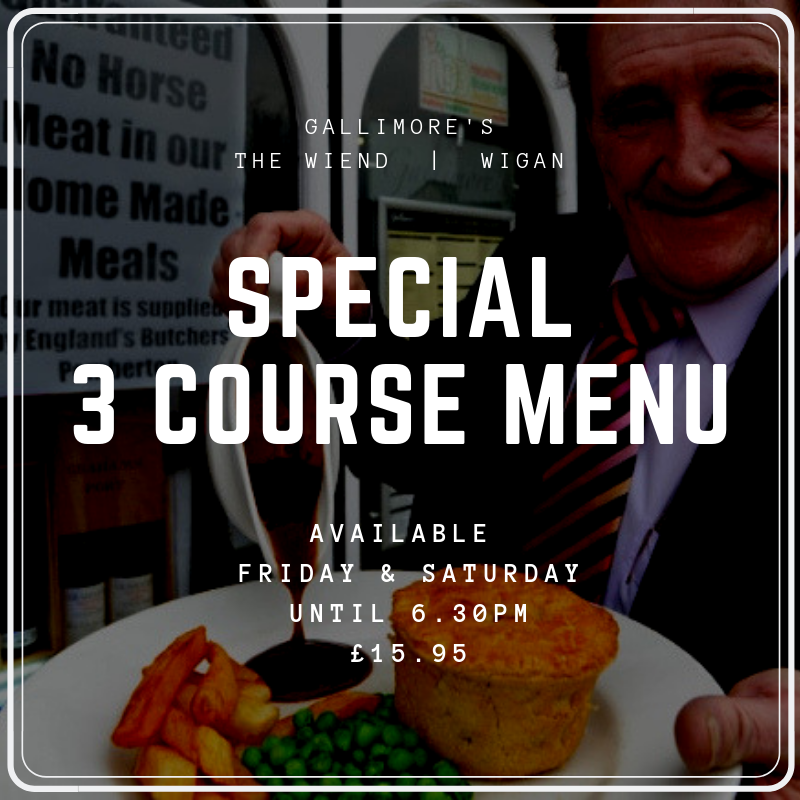 The offers keep rolling on! Our Special 3 Course Menu - available early Fridays and Saturdays.

#SpecialMenu #Saturday