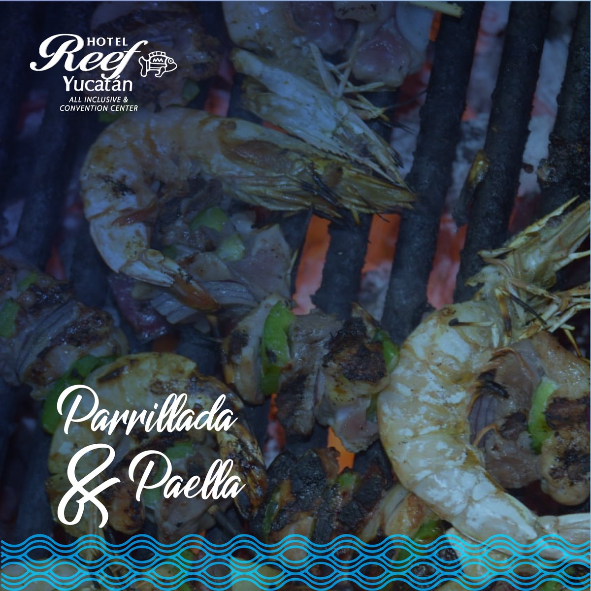 ReefYucatan's tweet photo. No te pierdas nuestras actividades este Sábado 14 de Marzo tendremos nuestra Parrillada &amp; Paella a un lado de la piscina y para la cena nuestra Noche Italiana. 
Promoción válida vía telefónica: 999 941 9494

#HotelReef #Telchac #Playa #Fun #Experience #Enjoy https://t.co/UUdghAOTnI