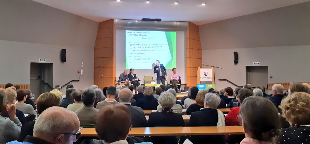 Assemblée générale des <a href="/Gites_Vendee/">Gîtes France Vendée</a> à <a href="/ccivendee/">CCI Vendée</a> - <a href="/Cerfrance85/">Cerfrance Vendée</a> #partenaire des <a href="/Gites_Vendee/">Gîtes France Vendée</a> <a href="/GitesDeFrance/">Gîtes de France</a> <a href="/DepVendee/">Département Vendée</a>