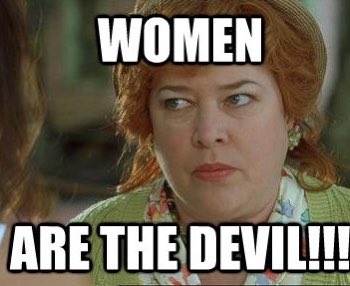 Jade_irick's tweet photo. “Peter that woman is the DEVIL” does anyone else see the similarities? #TheBachelor https://t.co/wdBkviUpk9