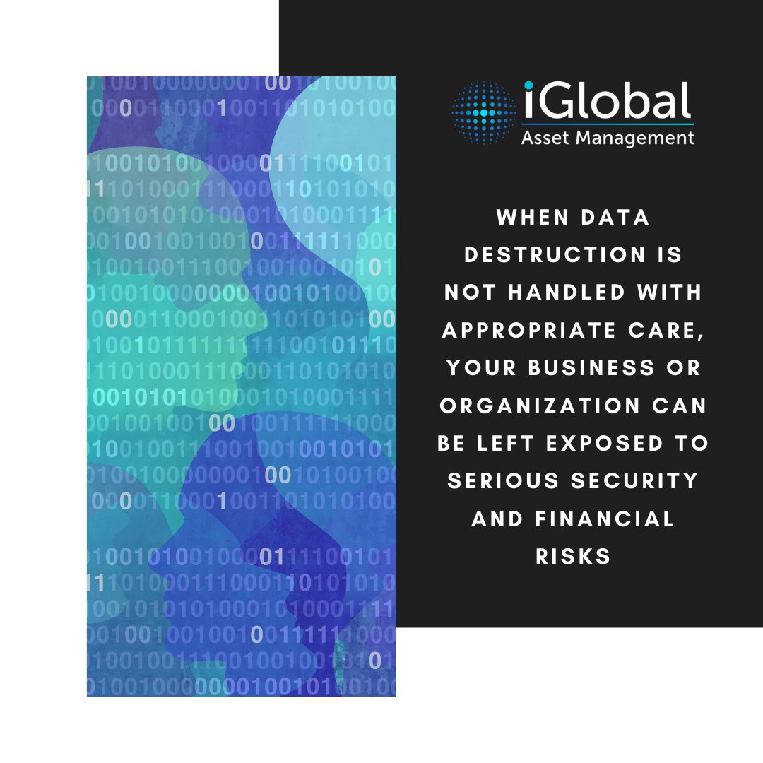 iGlobal_ITAM's tweet photo. Most IT asset managers and private individuals cite secure destruction services as their number one concern when seeking to recycle electronic waste.

I Global understands this priority and taps into our existing partnerships and robust end-to-end shredding and destruction cycle. https://t.co/DmjHfEXbMf