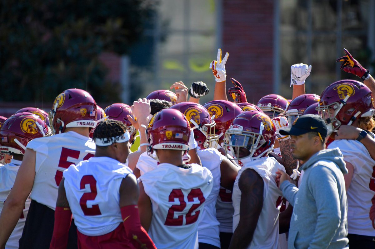 USC_Athletics's tweet image. USC spring football practices have been suspended until further notice. #FightOn