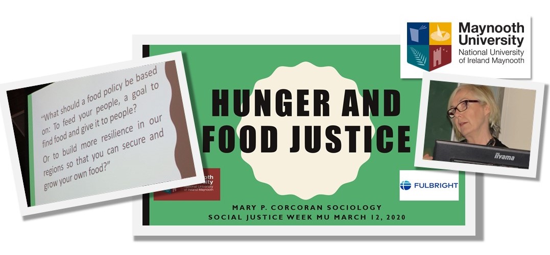 NiamhatMU's tweet photo. Discussions on #SocialJusticeResearch frm Faculty Of #SocialScience: Mary Corcoran @mu_sociology links today's food poverty with #TheFamine via an #ExtractionApproach to food policy. Contrasted with an #AgroEecological Approach #buildingresiliance #buildingsecurity
 @MaynoothUni https://t.co/W7oUyVVpE3