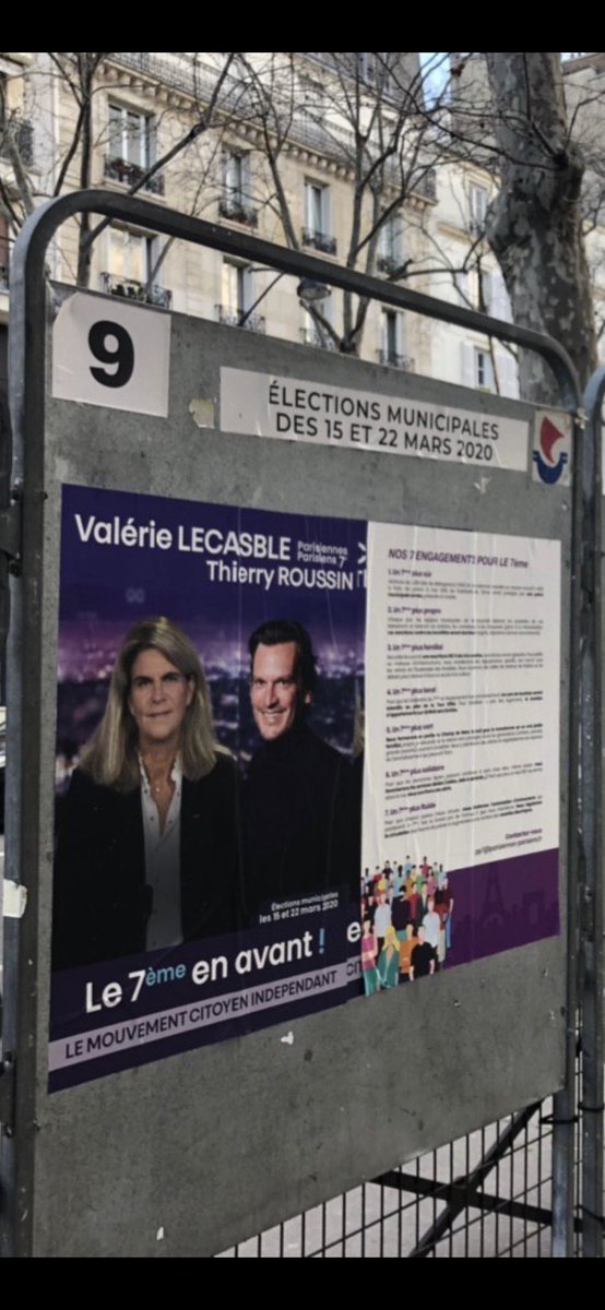 vlecasble's tweet image. Nos affiches et nos 7 engagements devant les bureaux de vote #Paris7 sont la preuve de notre travail,de notre implication et de notre motivation à changer le #7ème arrondissement de #Paris. Pour que les familles puissent y vivre ! Le 7ème en avant ! @Municipales2020 @Parisiennes7