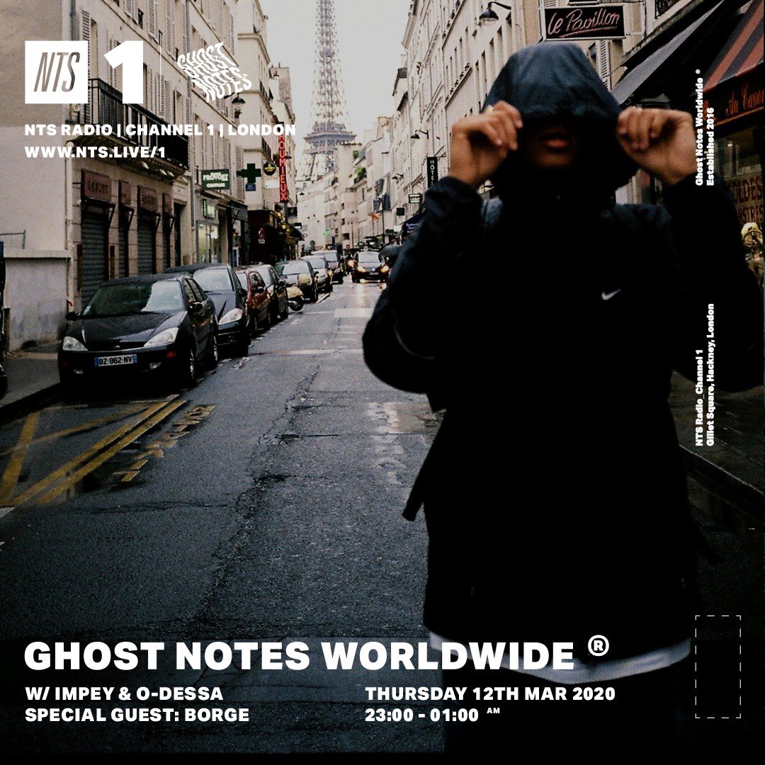 Borge joins <a href="/TxImpey/">Impey</a> &amp; <a href="/odessauk/">ODESSA</a> for <a href="/Ghost__Notes/">Ghost Notes Worldwide</a> - stay locked for the next couple of hours: nts.live/1