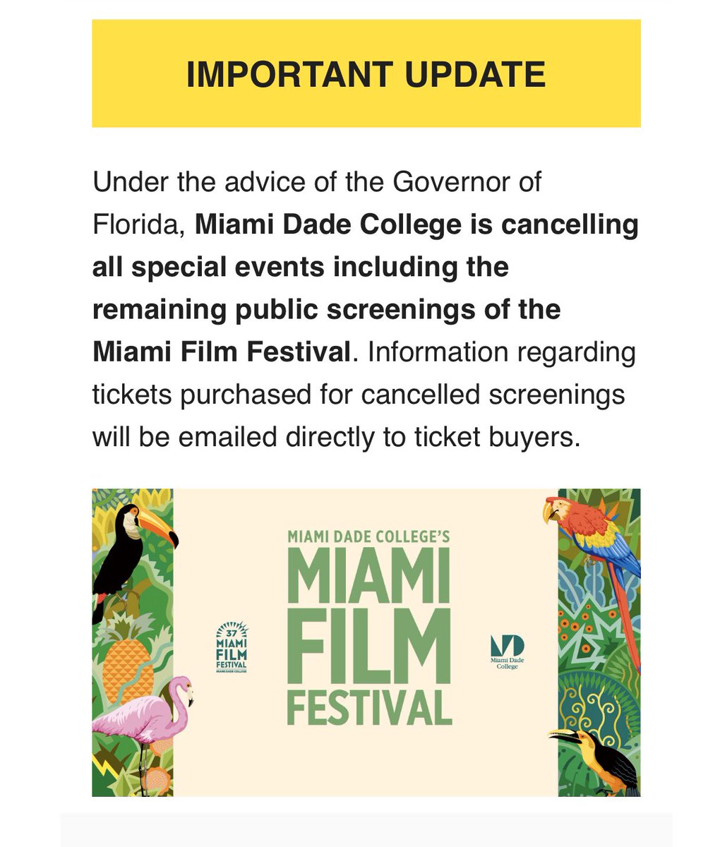 #MiamiFF comes to an early end for public screenings. We had 6 great days hosting filmmakers &amp; audiences. Thanks to everyone who participated! miamifilmfestival.com