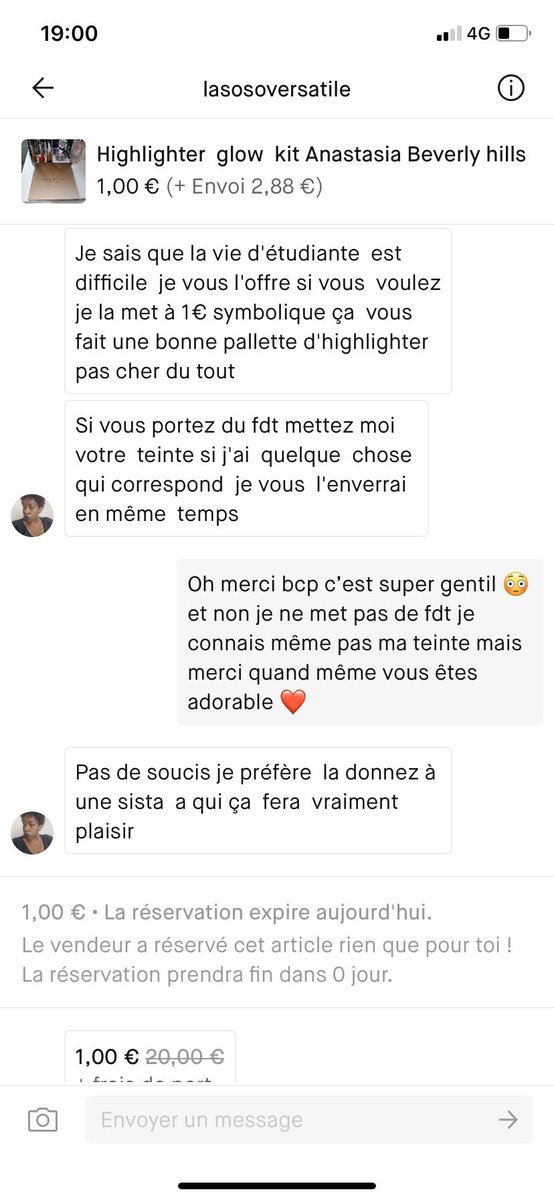 ydlmmk's tweet photo. Je suis rarement tomber sur une personne aussi gentille, elle m’a fais économiser une palette neuve de 50 bal + des petits cadeaux dans le colis😭❤️❤️❤️❤️ https://t.co/YVUKhz1iYr