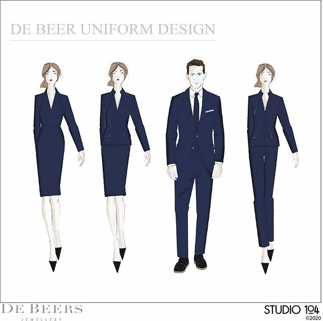 Design sketches for De Beers Jewellers uniforms .
. .
.
.
.
#debeers #debeerslondon #thehomeofdiamonds
#bespokeuniforms #luxuryuniforms #hospitality #uniformdesigners #studio104 <a href="/janeporter104/">Jane Porter</a> ift.tt/33aR4hA