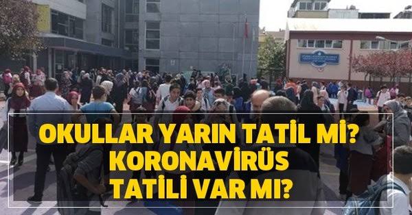 rami_yer's tweet photo. Son Dakika Haberi: Yarın okullar tatil mi oldu? Corona virüs nedeniyle İstanbul'da okullar ne zamana kadar tatil olacak? Cumhurbaşkanlığı Sözcüsü İbrahim Kalın'dan önemli açıklama : Devamı linkte...
https://t.co/pcgoR4CQbG
________________________________
#Corona
#okullartatil https://t.co/RlyMvSs3N6