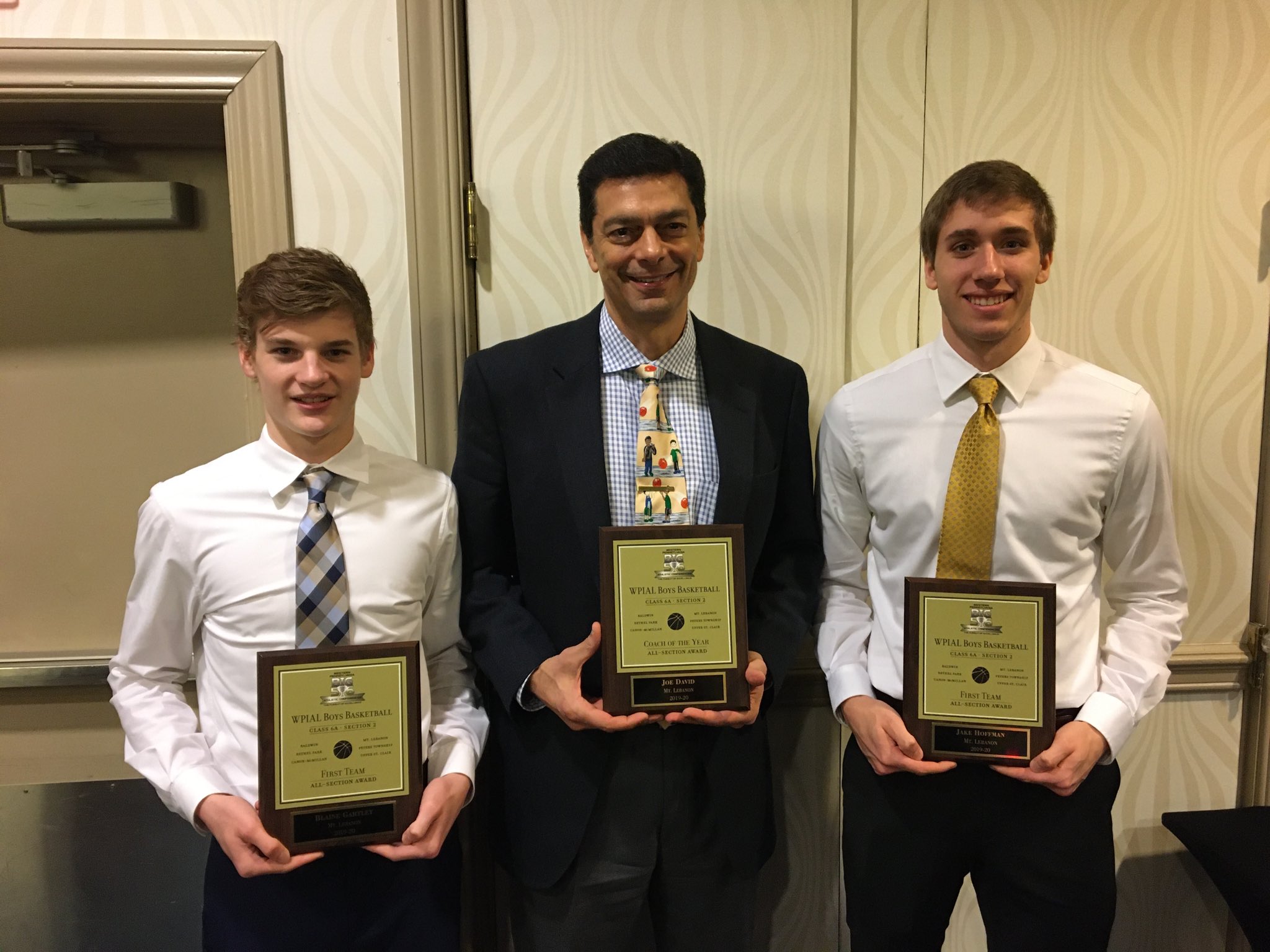 Mtlebanon Sports Congrats To Blaine Gartley And Jake Hoffman For Being Honored As 1st Team All Conference And Coach David For Being Section Coach Of The Year At Today S Big