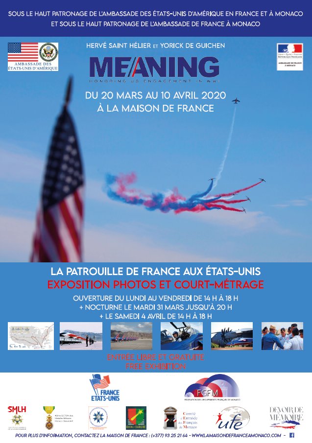 MaisonFranceMC's tweet photo. EXPOSITION MEANING
du 20 mars au 10 avril 2020 
à la Maison de France à Monaco
Plus d'infos sur notre site : https://t.co/nWiQyqzDTe https://t.co/7HqznxDgUi