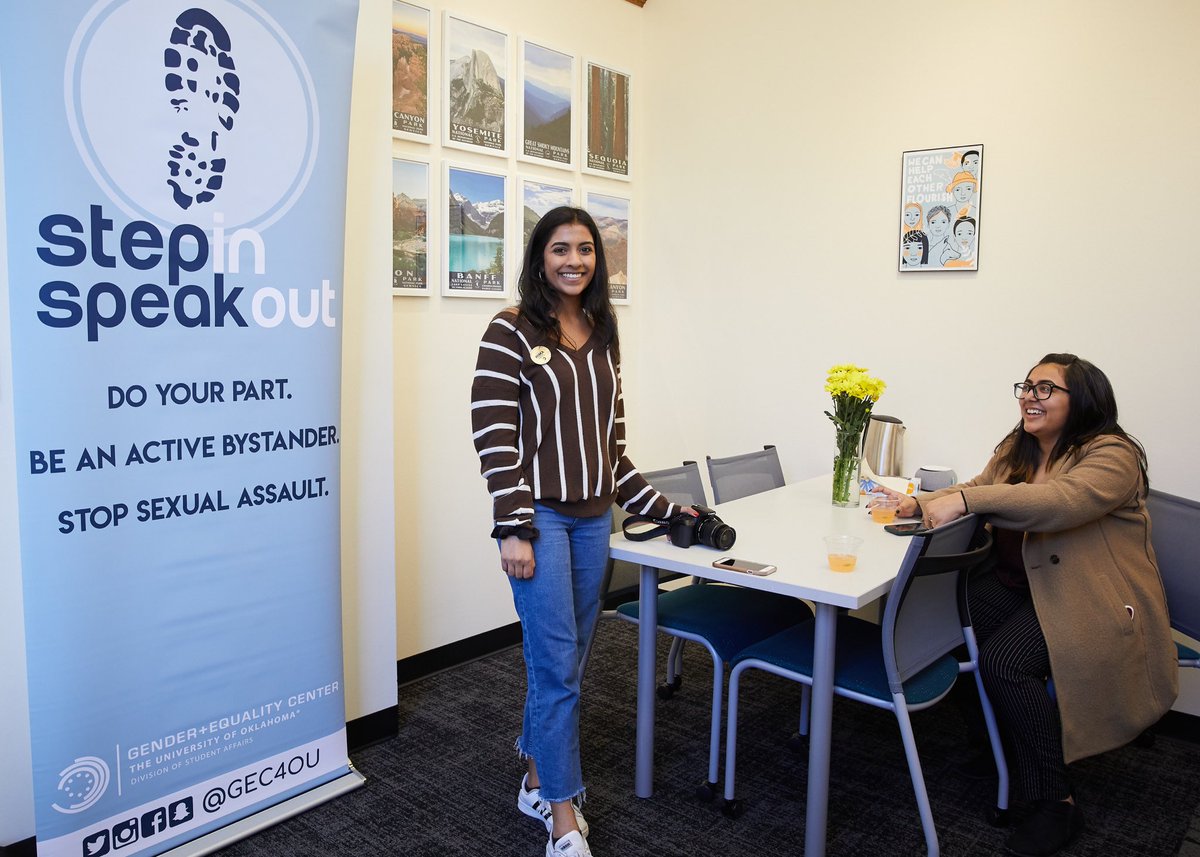 OU2023's tweet image. This week we are highlighting the GEC! The GEC strives to foster social justice by advocating for the rights of Women and LGBTQ students, empowering those without a voice, and challenging inequality! For more information head to @GEC4OU