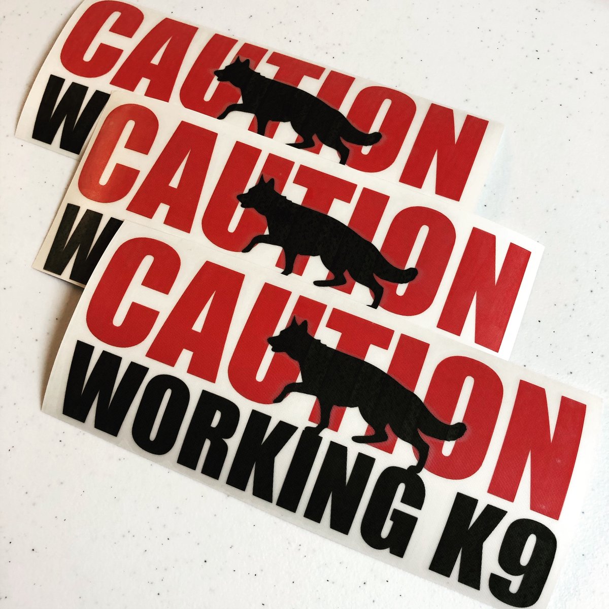 BlackShepherdGr's tweet photo. 🛑CAUTION: AWESOME DECALS AT WORK 🛑 Proceed with enthusiasm 😎 Get your own Caution K9 decals at https://t.co/kT2vlAJi7A! #cautionk9 #workingdog #canine #k9unit #workingk9 #gsd #germanshepherd #blackshepherdgraphics https://t.co/5G66g8SHcM