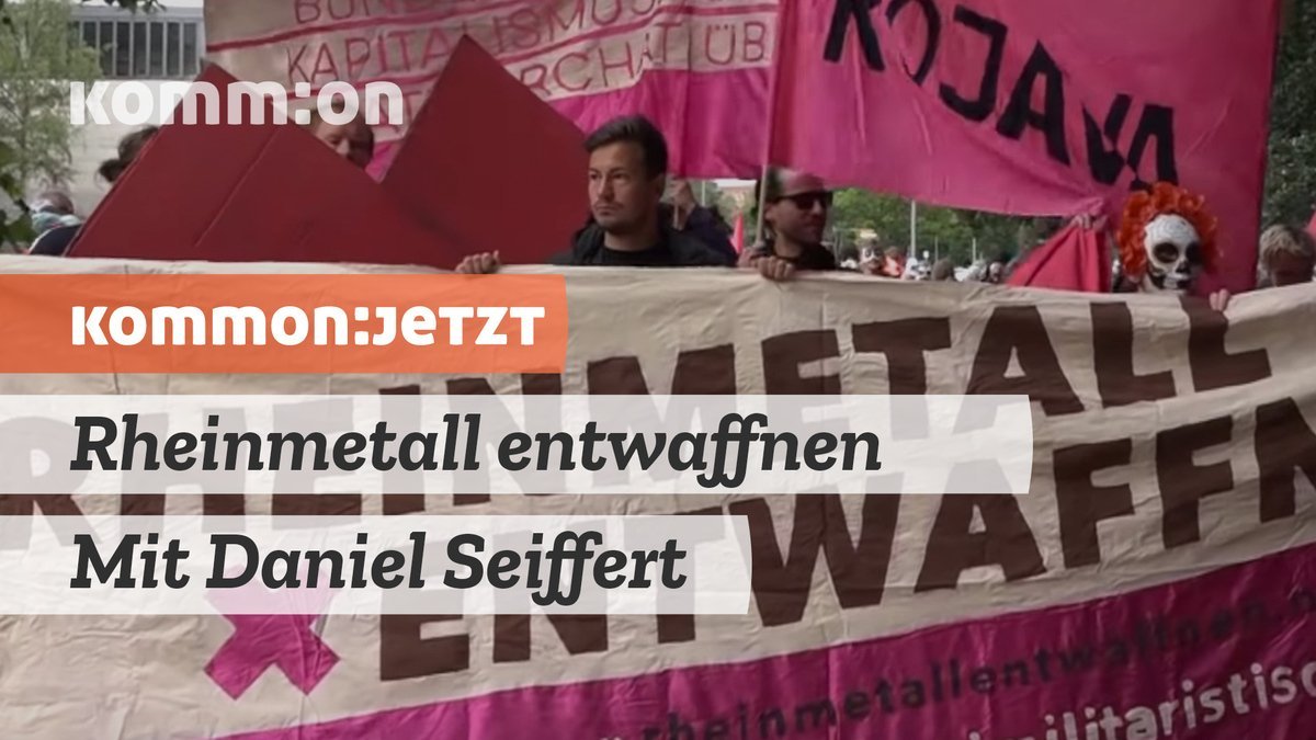 KOMMON:JETZT
Am 5.5 ist die Aktionärsversammlung von #Rheinmetall. Wer bis 4.4 Aktien erworben hat, kann bei der Störaktion von #REntwaffnen mitmachen. Mehr Infos im Link:
youtube.com/watch?v=qROVR8…
