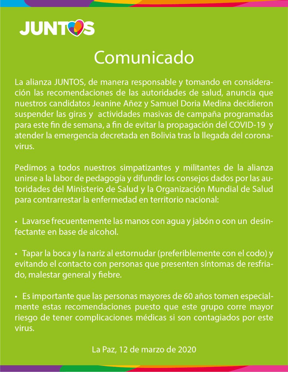 Por favor dedica un minuto para leer esta información que es importante para cuidarnos entre todos.