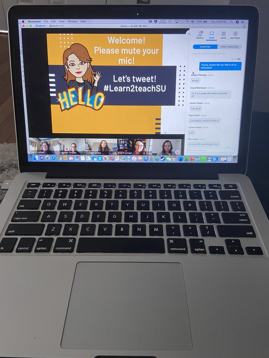 Let’s get this first online class started! COVID-19 can’t keep us down! #learning2teachSU <a href="/SteveSchoolofED/">SUSchoolofEducation</a> <a href="/bkobett/">Beth Kobett</a>