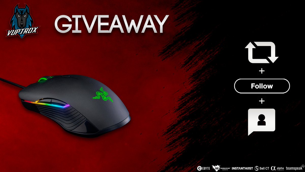 vuptrox's tweet photo. [#Giveaway @vuptrox]

GIVEAWAY: "Razer Lancehead Tournament Edition"! 🏆

Alles was du dafür tun musst:

- @vuptrox folgen
- retweeten
- mind. 2 Freunde markieren

Good luck @all 🔥🍀

Auslosung: ~ 200 Retweets
#VPXWIN #VUPVUP #Giveaway https://t.co/QJEPHHU5nr