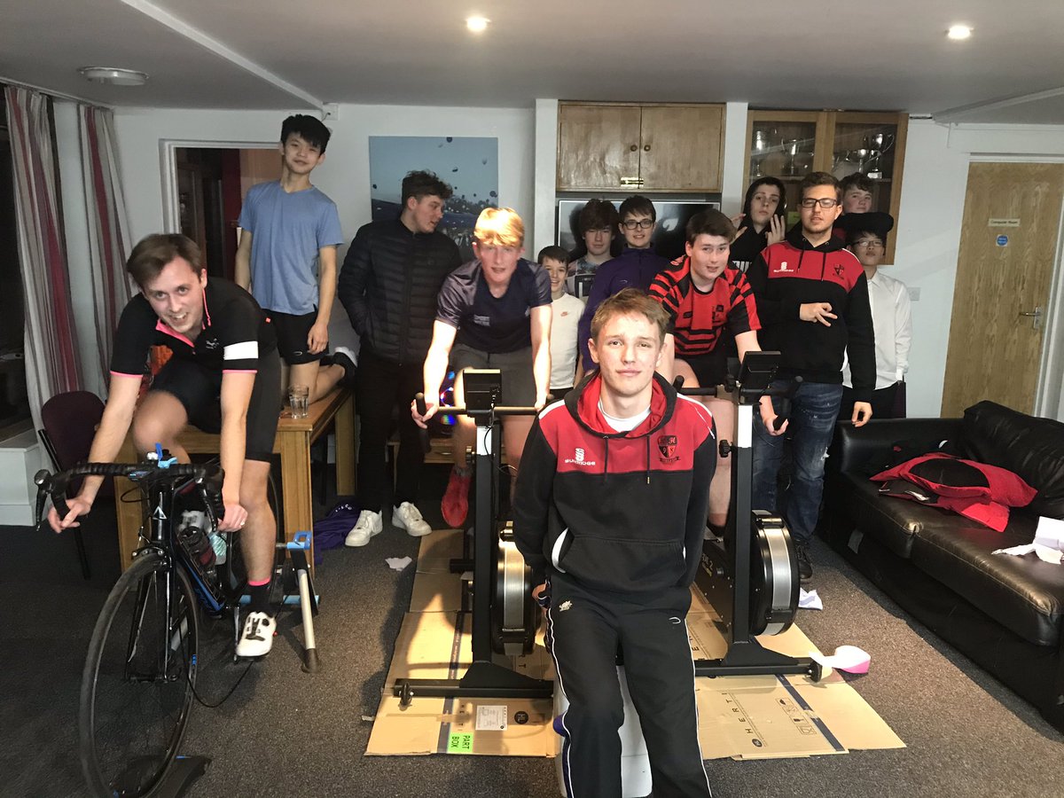 Wow!! Well done, boys...a totally pupil led charity event for <a href="/sportrelief/">Sport Relief</a> #SportRelief 
Jacques, Tate, Archie and all the cyclists 🚴‍♀️🔴👏👏⚫️...be proud!