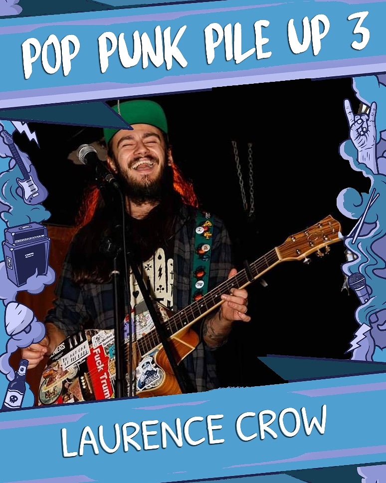 #LaurenceCrow Also Joins us for the 3rd #PopPunkPileUp weekend. He opens up the Friday 8th May in #Sheffield 🔥 Catch him @TheMulberryBar 5pm-5.30pm . #POPPUNK #sheffieldlivemusic #sheffieldfestival #sheffieldgigs #Acoustic #pileupfestival #ukmusicevent #yorkshiremusicscene