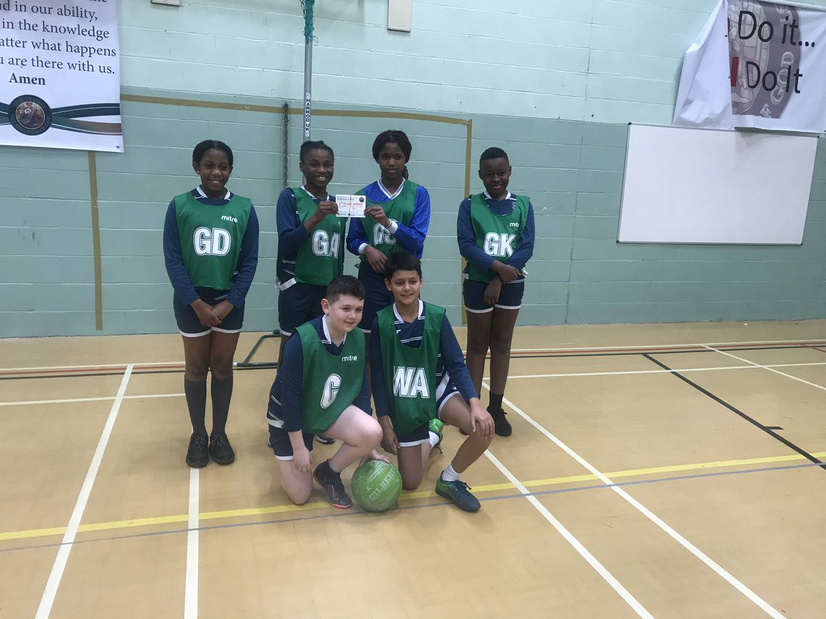 SMRCHS_PE's tweet photo. Fantastic effort from the KS2 pupils in the partnership netball tournament. @stmargaret_mary came 3rd place, @stedmundsrcps came runners up and @CTKMcrSport achieved 1st place. #catholicexcellence #high5netball https://t.co/IjKCyPnPwJ