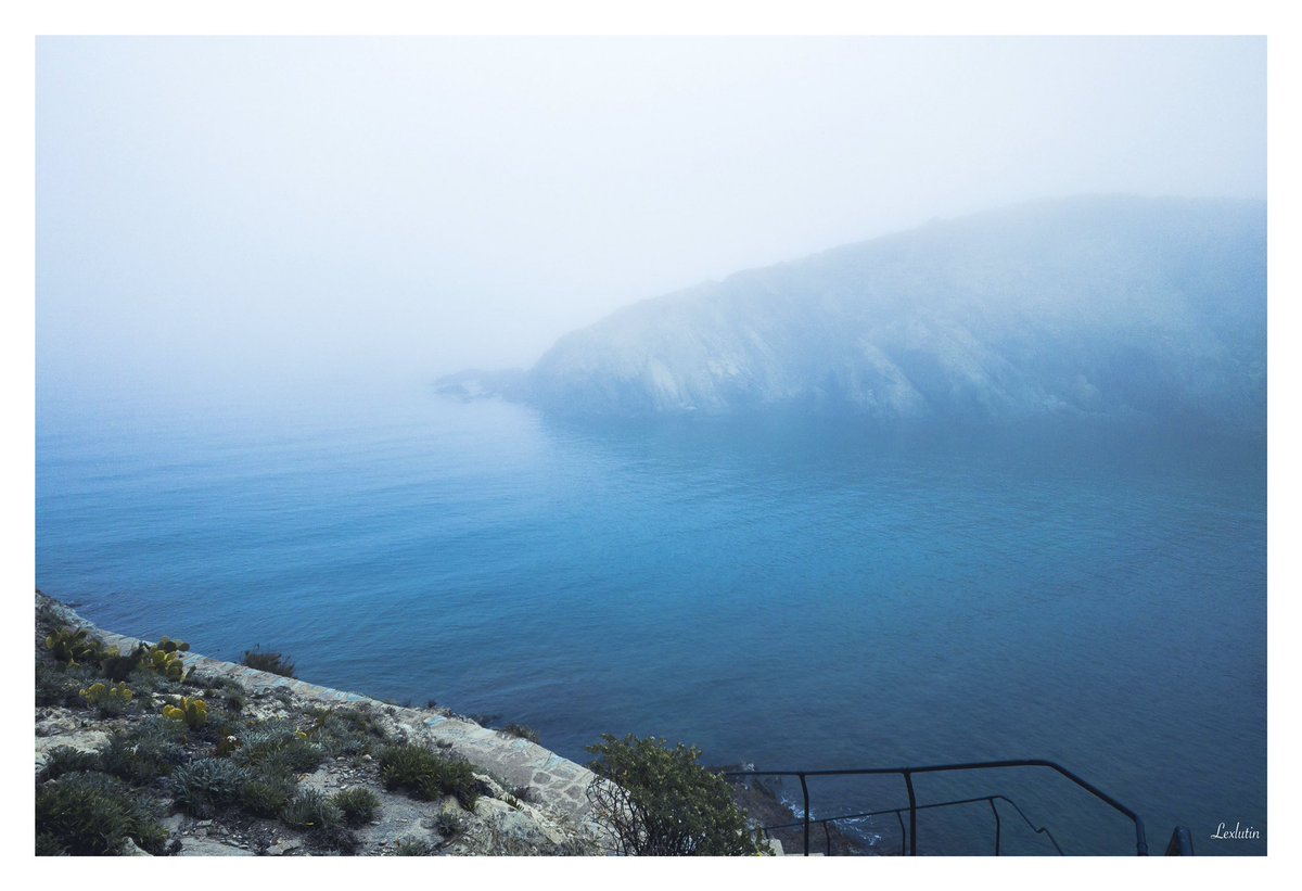 Entrées maritimes... 
#shotoniphone #shotwithhalide #darkroomapp #rawformat #Mediterranean #beautiful #fog #sea #landscape #banyulssurmer #pyreneesorientales #occitanie #France