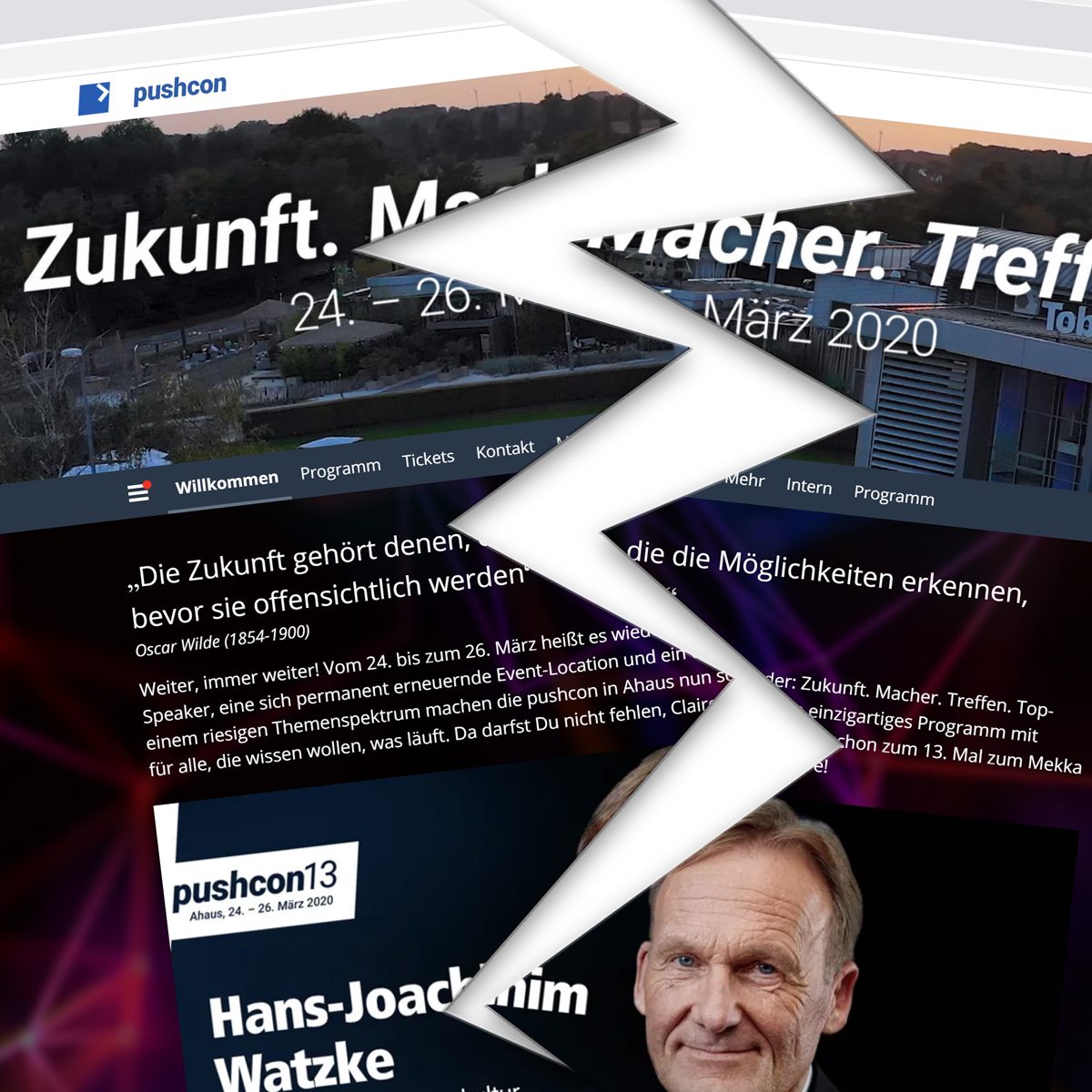 pushcon_'s tweet photo. Das hätten wir so auch nicht erwartet: dass wir bei der Suche nach der Zukunft von der Gegenwart eingeholt werden. Die schnelle Verbreitung von Sars-Cov-2 bringt uns dazu, überall den Gang raus zu nehmen. Das gilt auch für die pushcon (mehr dazu unter https://t.co/6F4ubPAqHg). https://t.co/JnufZiXCMV