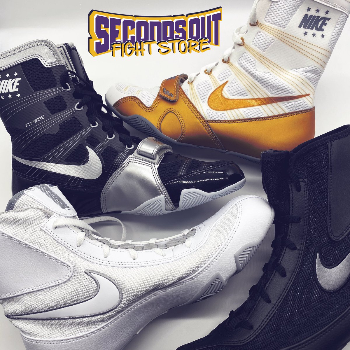 secondsout_'s tweet photo. Stunning Nike combo to show our restock, thiese boots and more available now ๐โ๏ธ
๐ฒ https://t.co/jNfTESUsex
#NikeBoxing #HyperKO #Machomai https://t.co/qhIZ5BnWxG