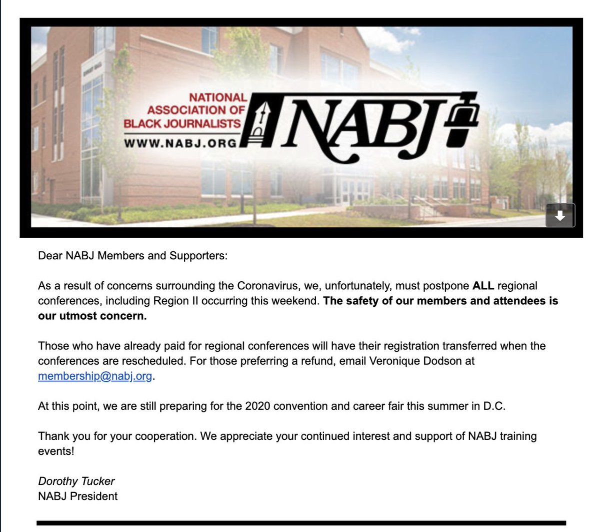 NABJ Region III tweet media