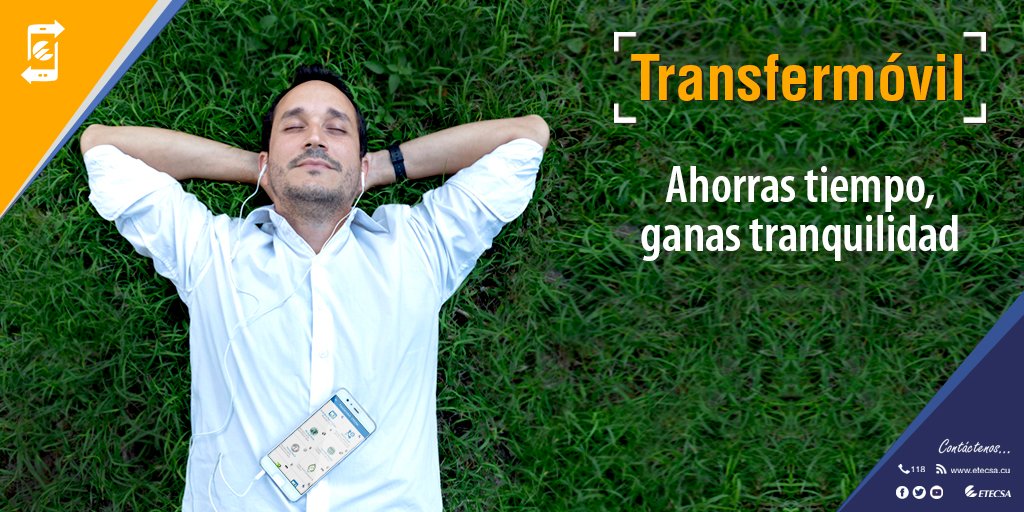 ETECSA_Cuba's tweet image. ¡Descarga #Transfermóvil! 
#ConSolo1Toque gestiona tus Cuentas Bancarias y paga tus Servicios Públicos y de Telecomunicaciones. 
 AHORA #MásFácilySeguro